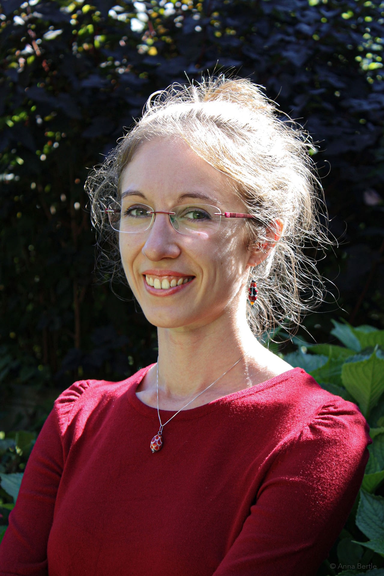 Anna-Bertle Die Glashandwerkerin Anna Bertle.
